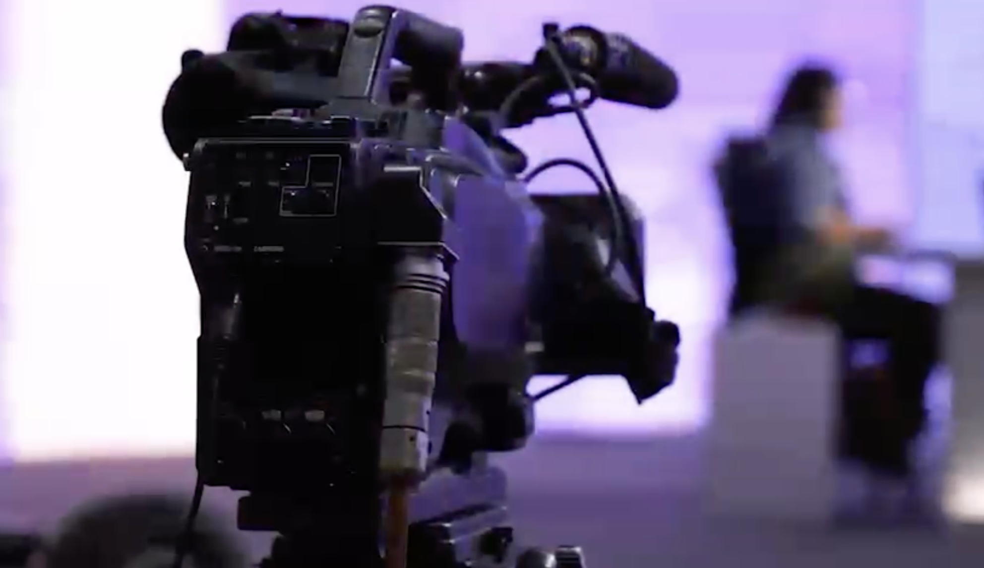 Detalle de una cámara de video